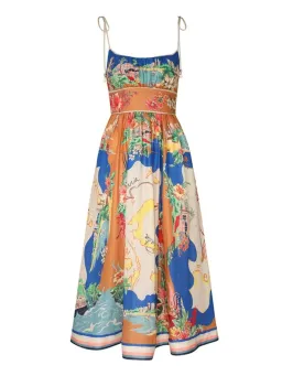 Zimmermann Alight Picnic Dress Nautical Map Size 2 / AU 12 for rent on The Volte - image 4