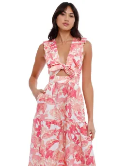 Rebecca Vallance Tropicale Maxi Dress in Pink Size AU 14 for rent on The Volte - image 2
