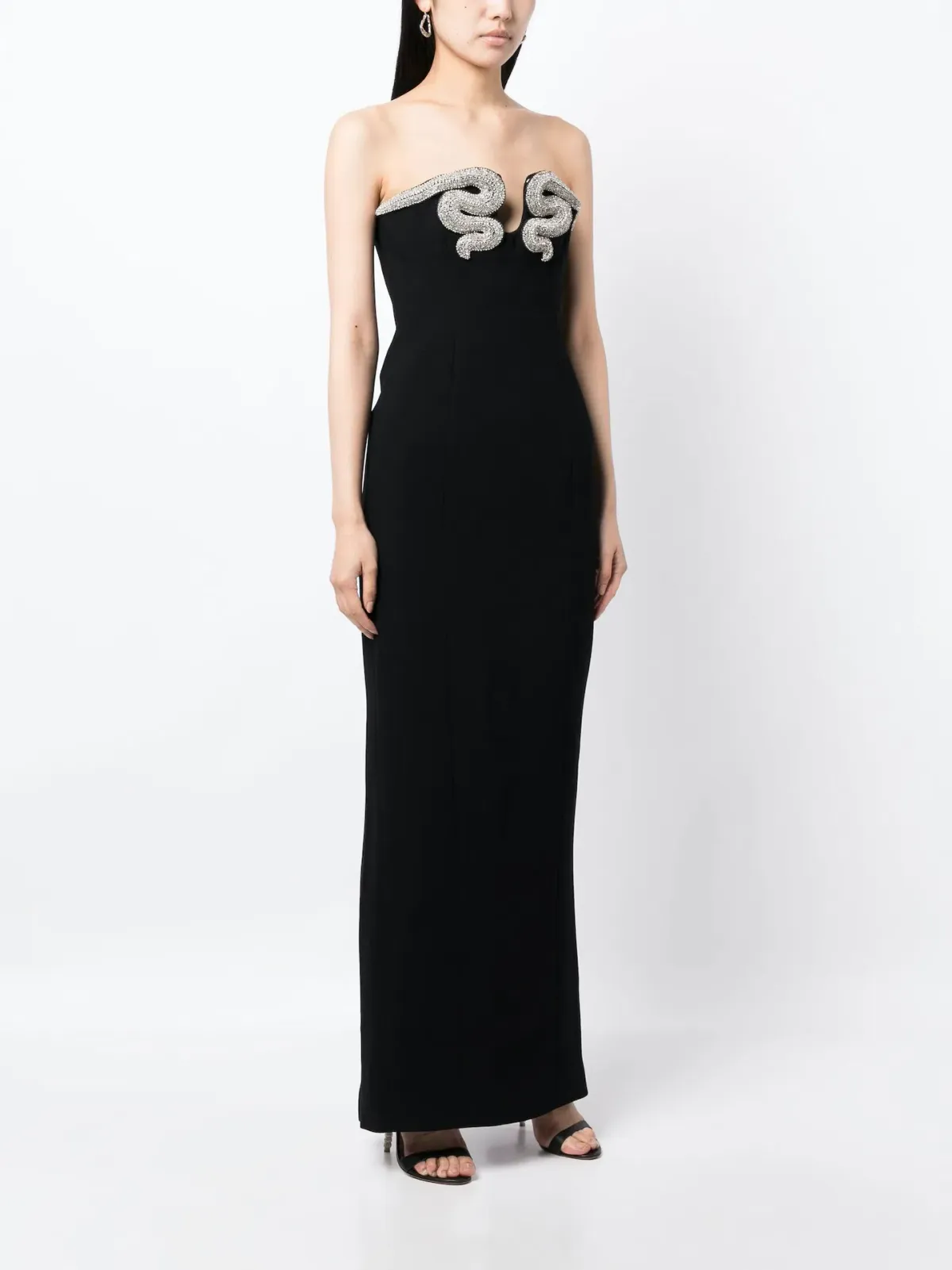 Rachel Gilbert Lukas Gown Black Size 8 - Image 1