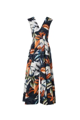 Scanlan Theodore Tropical Print Midi Dress Sienna Size 10 for rent on The Volte - image 4