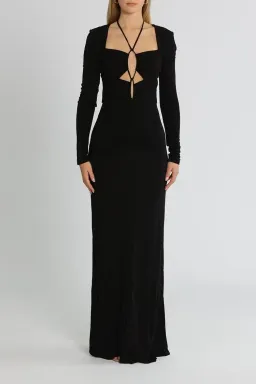 Rebecca Vallance Riccardo Gown in Black Size 8 for rent on The Volte - image 1