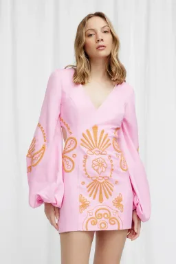 Significant Other Seren Mini Dress Fuchsia Size 12  for rent on The Volte - image 2