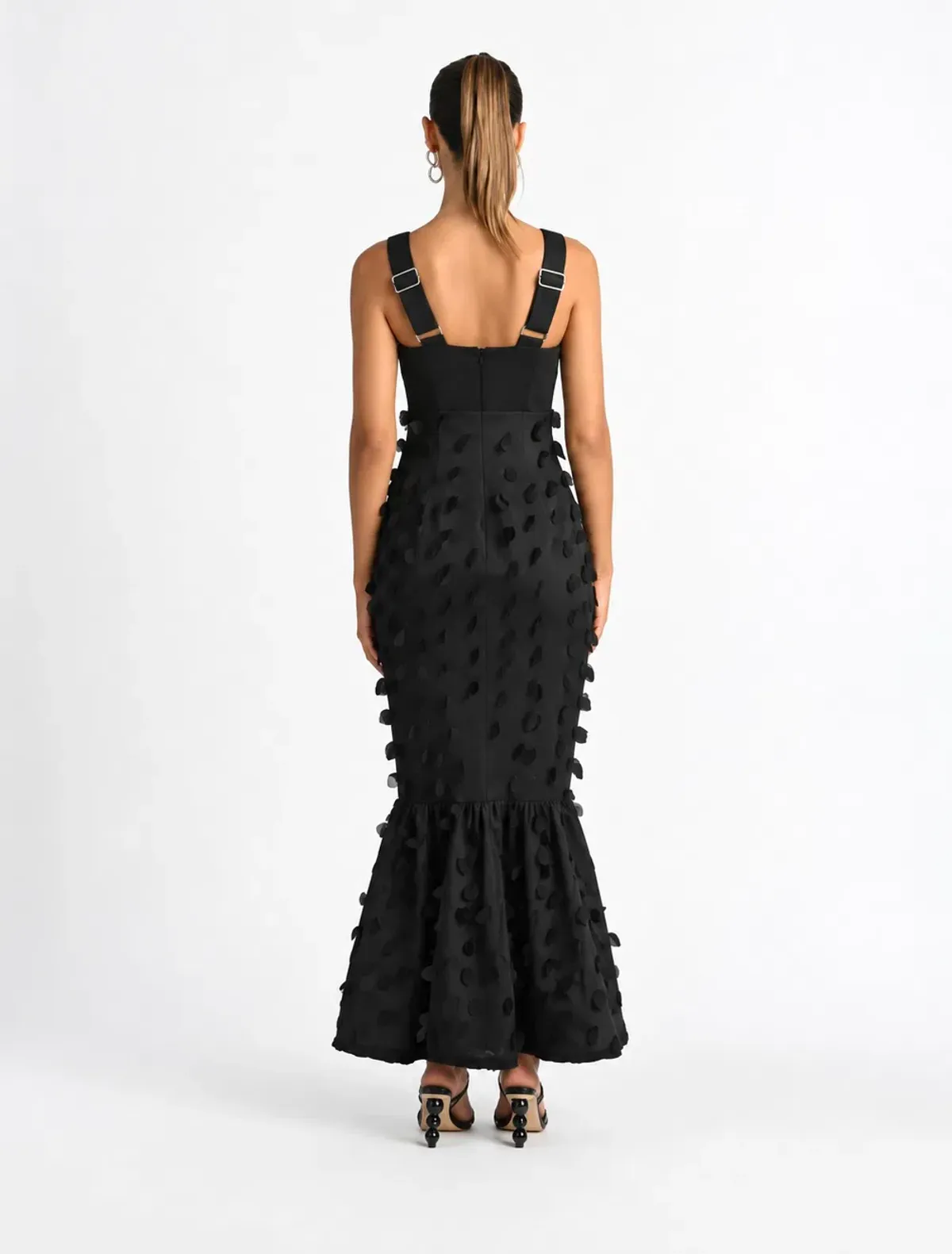 Sheike Imani Midi Dress Black Size 8 - Image 2