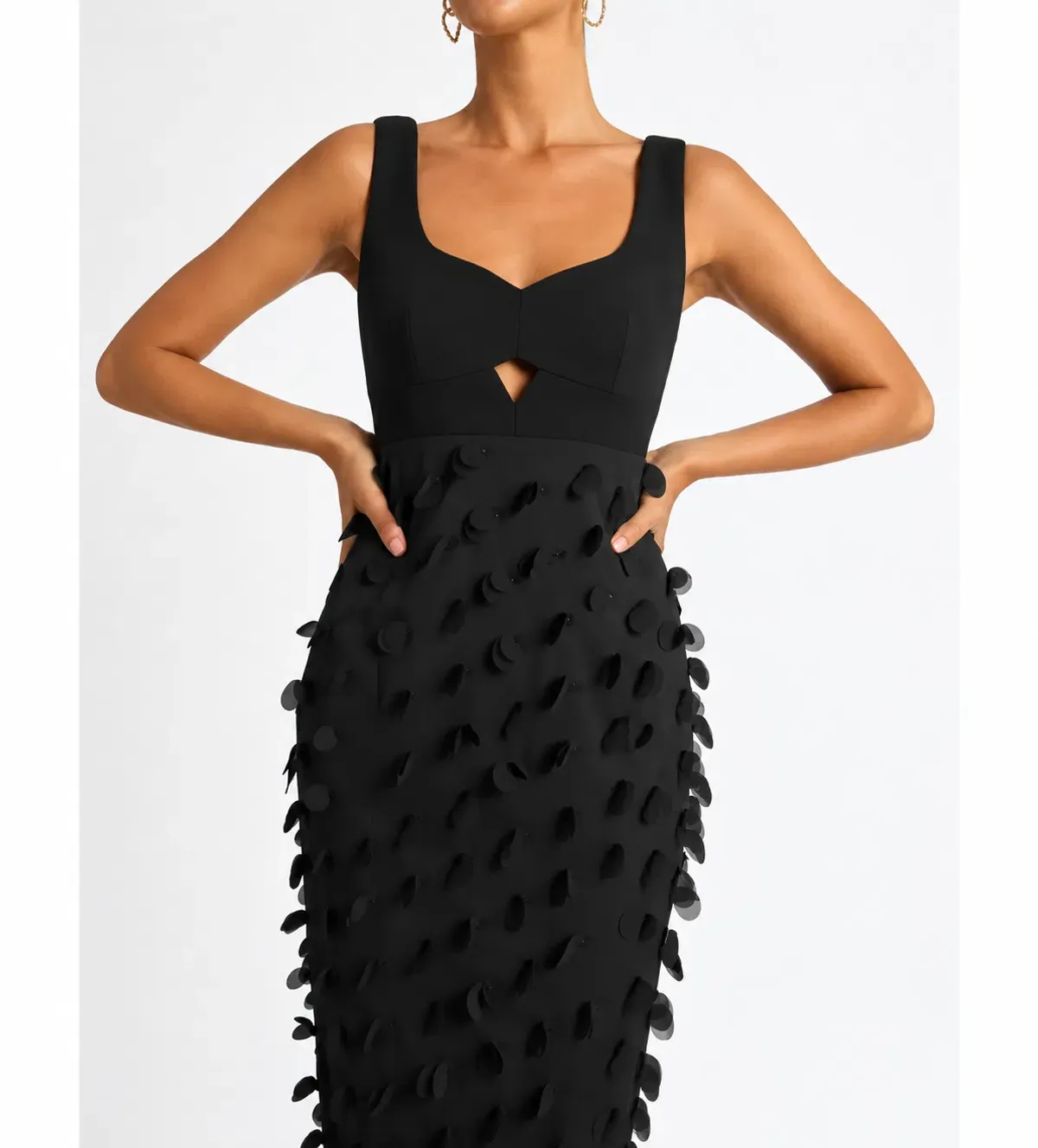 Sheike Imani Midi Dress Black Size 8 - Image 3
