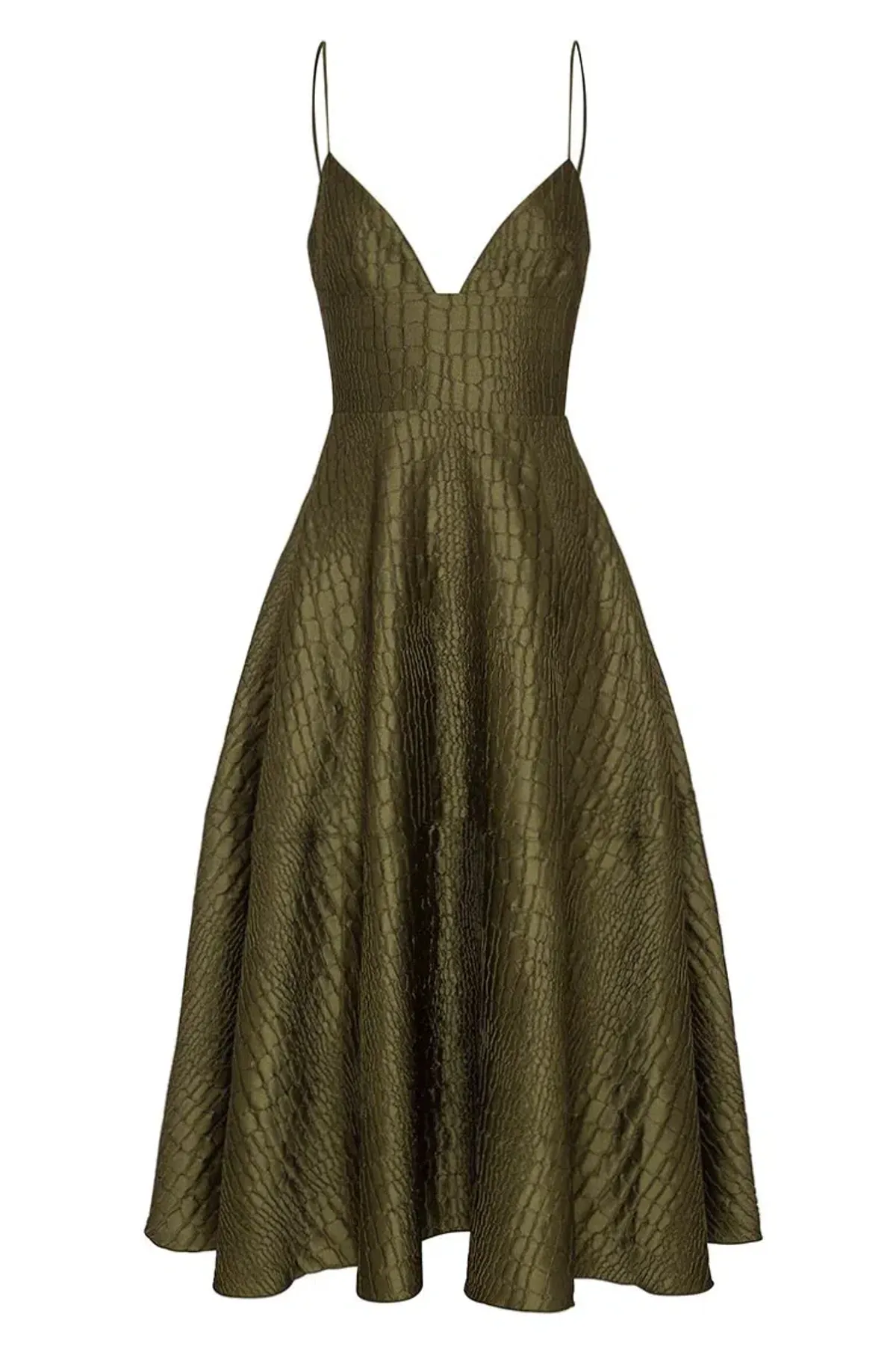 Alex Perry La Verne Silk Dress Green Size 10 - Image 4