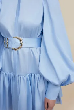 Acler Sherwood Dress Cornflower Blue Size 16 for rent on The Volte - image 4