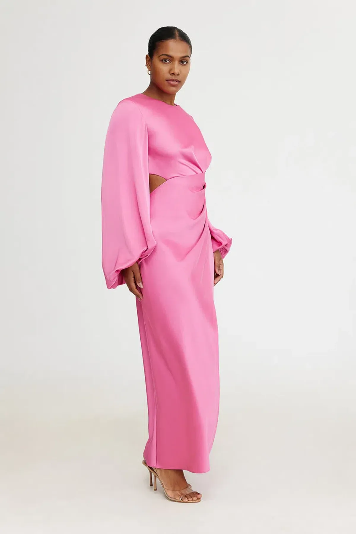 Significant Other Lara Long Sleeve Dress Pop Pink Size 10 - Image 3