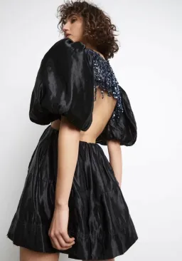 Aje Relic Beaded Dress Black Size 6 for rent on The Volte - image 4