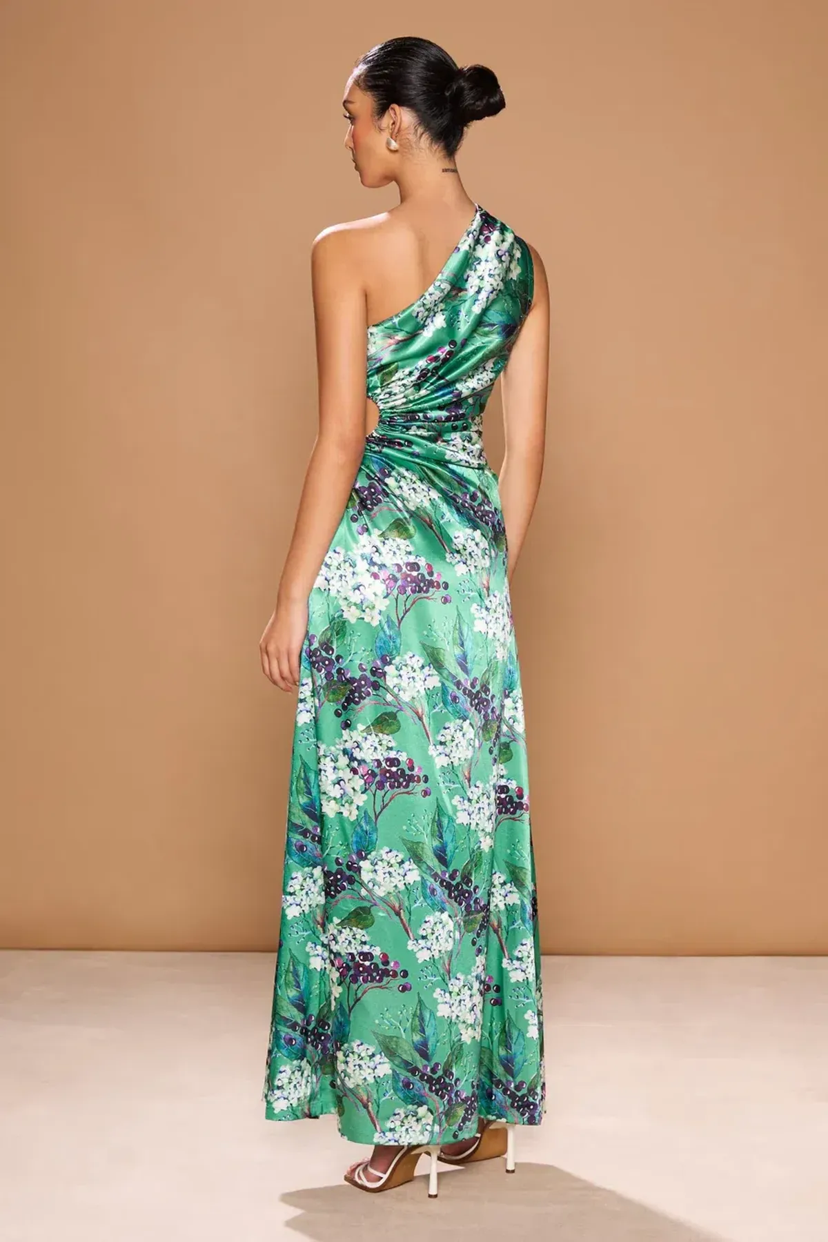 Sonya Moda Nour Maxi Dress Fiori Di Sambuco Size 8 - Image 3