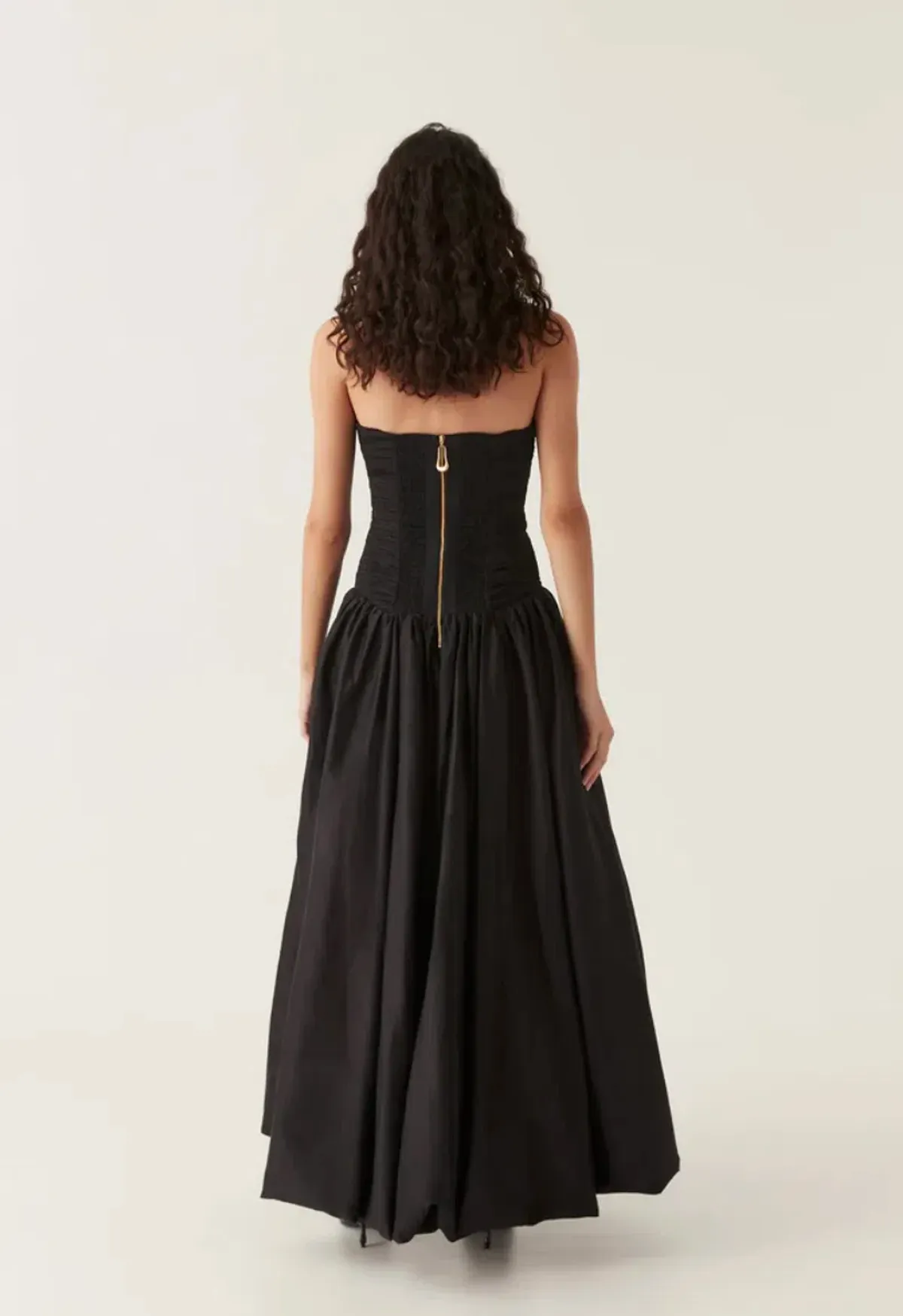 Aje Violette Bubble Hem Maxi Dress Black Size 10 - Image 3