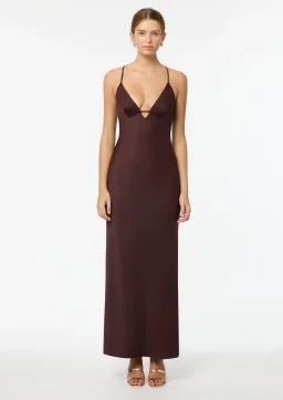 Manning Cartell Time To Shine Slip Dress in Truffle Brown Size 10 for rent on The Volte - image 3