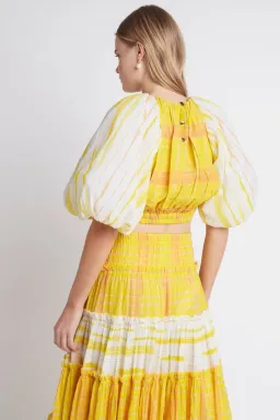 Aje Wilderness Cropped Top Yellow Multi Size 8 for rent on The Volte - image 2