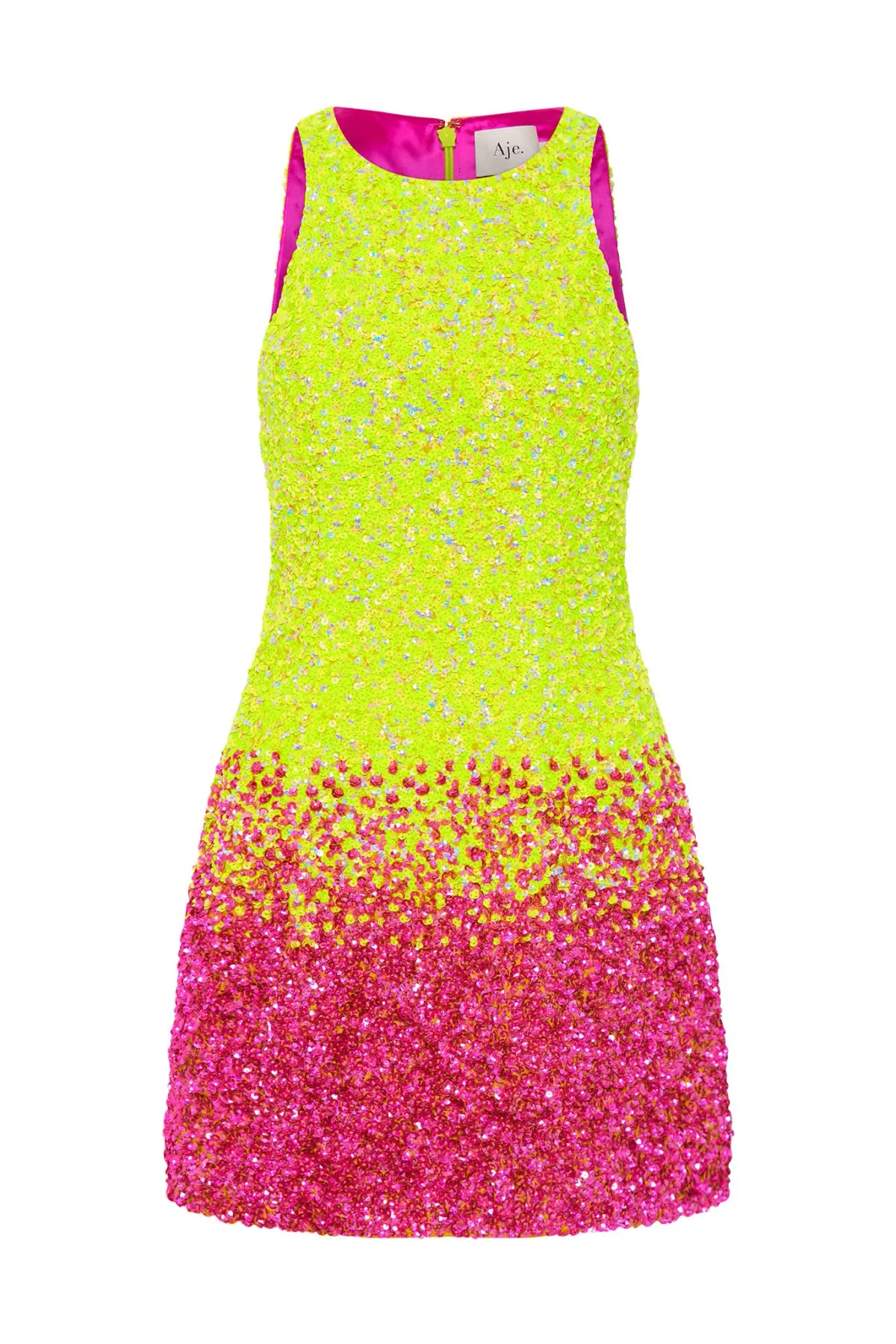 Aje Calypso Ombre Mini Dress Multi Sequin Size 12 - Image 3
