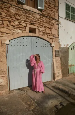 La Boheme Camila Maxi Dress in Begonia Pink One Size for rent on The Volte - image 3