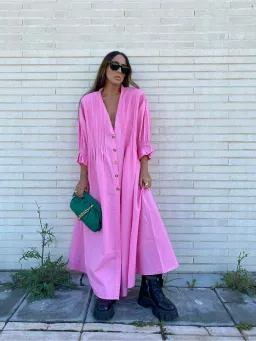 La Boheme Poppy Dress Bubblegum Pink One Size for rent on The Volte - image 2