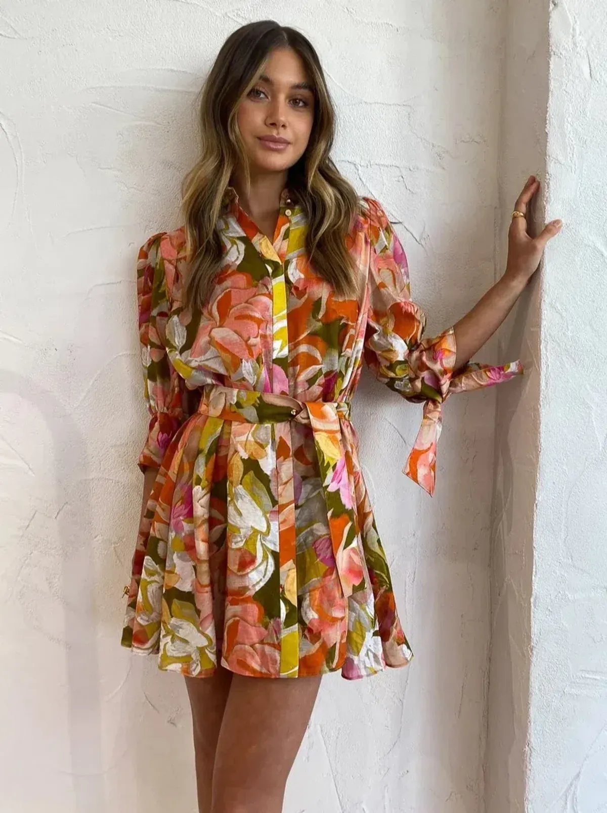 Acler Hendrix Dress Floral Size AU 12 - Image 2