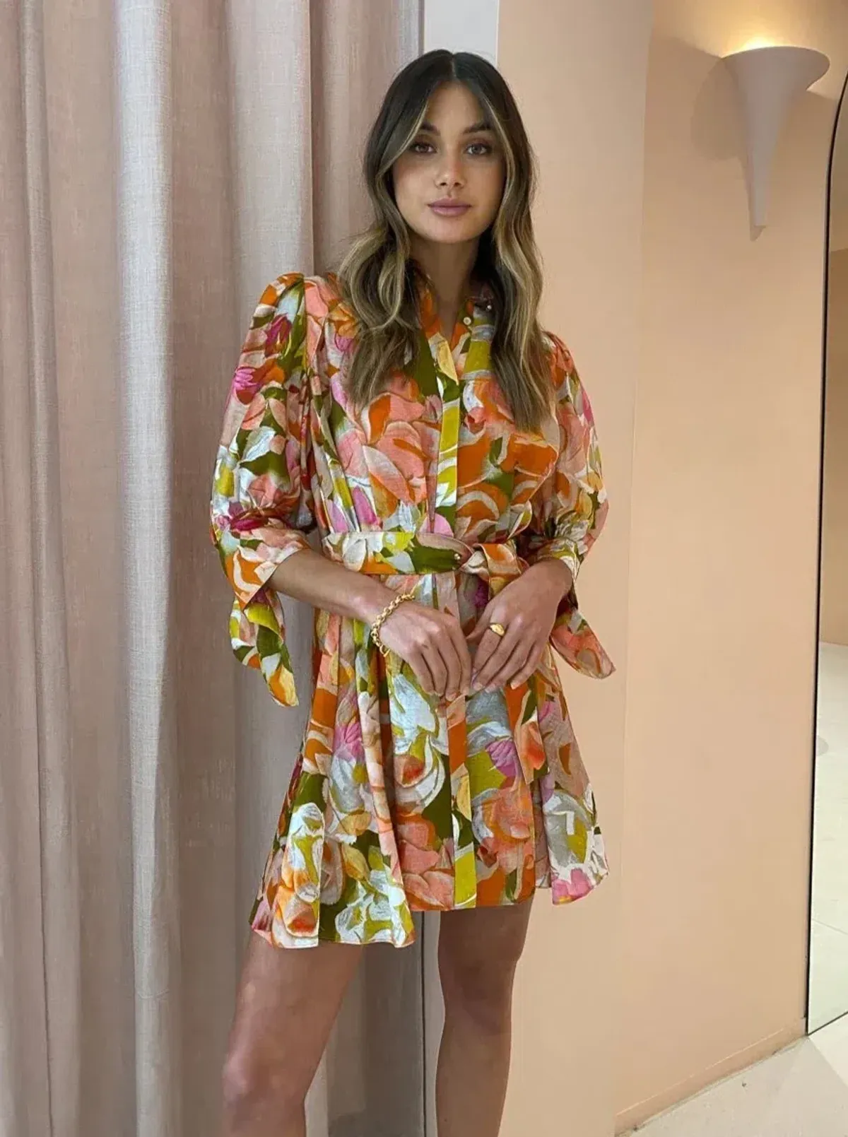 Acler Hendrix Dress Floral Size AU 12 - Image 3