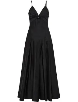 Aje Solstice Strappy Ring Midi Dress Black Size AU 8  for rent on The Volte - image 5