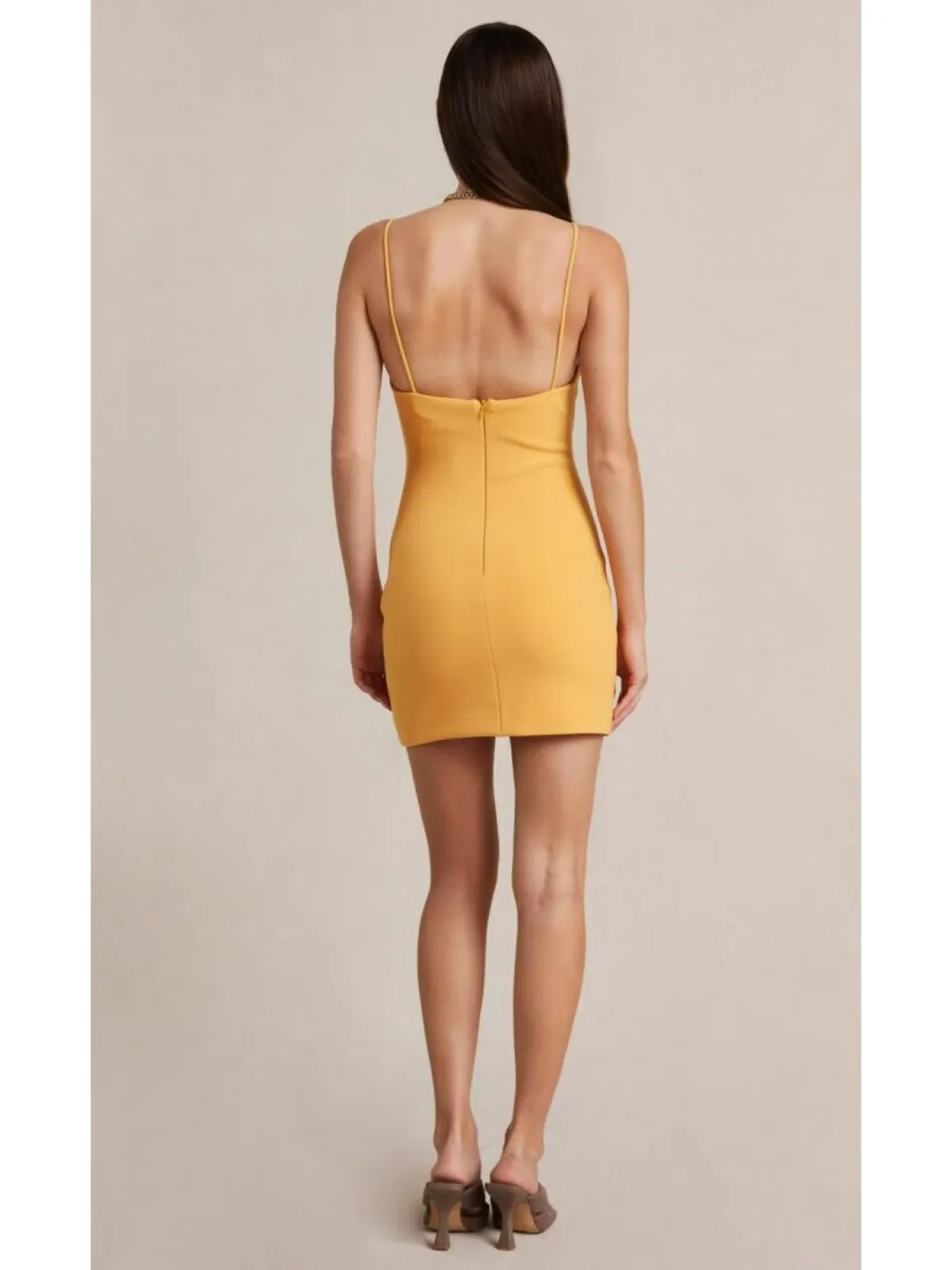 Bec & Bridge Cammi Mini Dress Orange Size AU 8 - Image 2
