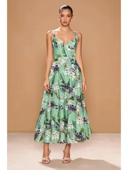 Sonya Verona Dress In Fiori Di Sambuco Size AU 12 for rent on The Volte - image 1