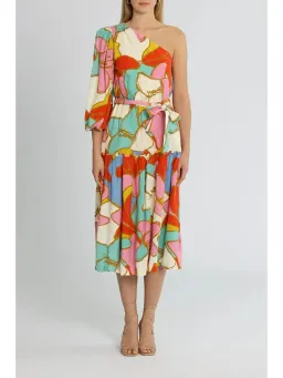 Rebecca Vallance Tirano Dress Print Size AU 8 for rent on The Volte - image 1