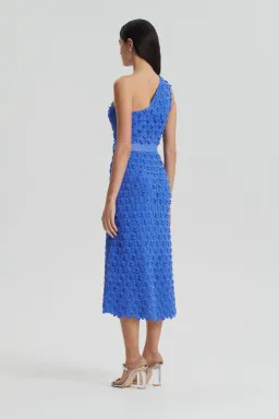 Scanlan Theodore Sparkle One Shoulder Midi Dress Blue Size S / AU 8 for rent on The Volte - image 2