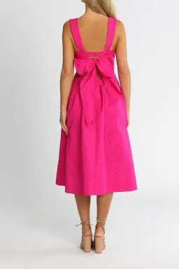Rebecca Vallance Frenchy Cut Out Midi Dress Pink Size 12 for rent on The Volte - image 3