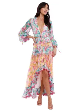 Rococo Sand Nesh Dress in Floral Size 8 for rent on The Volte - image 1