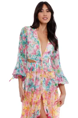 Rococo Sand Nesh Dress in Floral Size 8 for rent on The Volte - image 2