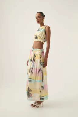 Aje Nicolette Maxi Skirt and Nicolette Elasticated Top set - size 8 for rent on The Volte - image 2