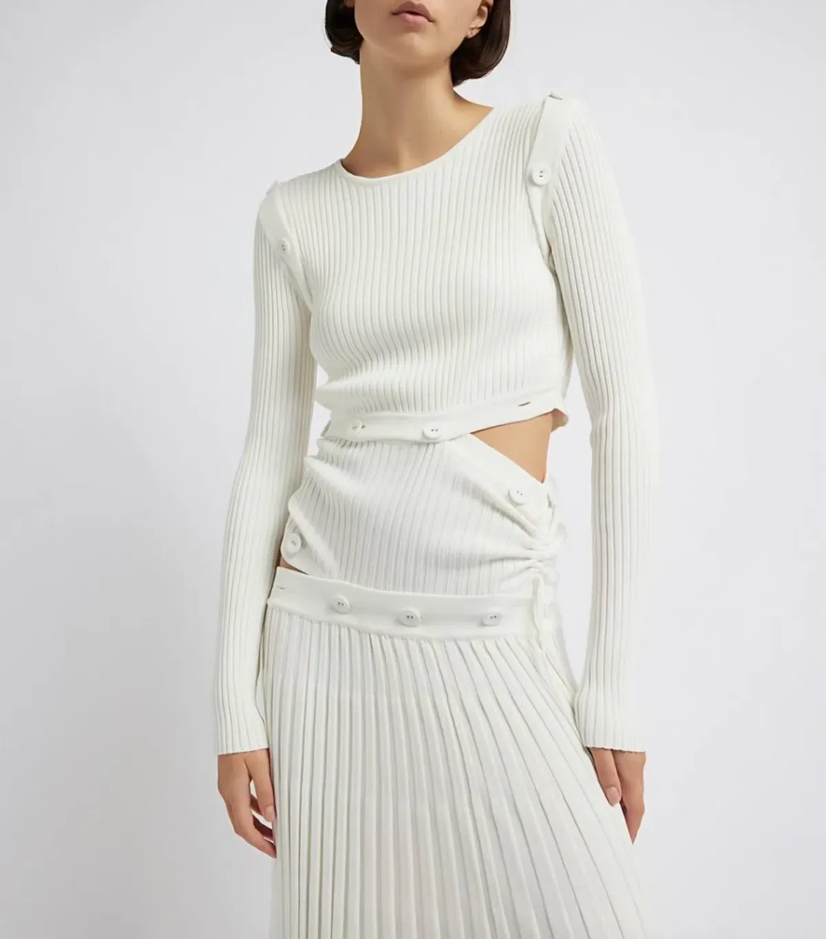 Christopher Esber Deconstruct Dress White - Image 1