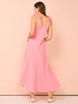 Kinney Paloma Dress In Coral Size L/Au 12  for rent on The Volte - image 4