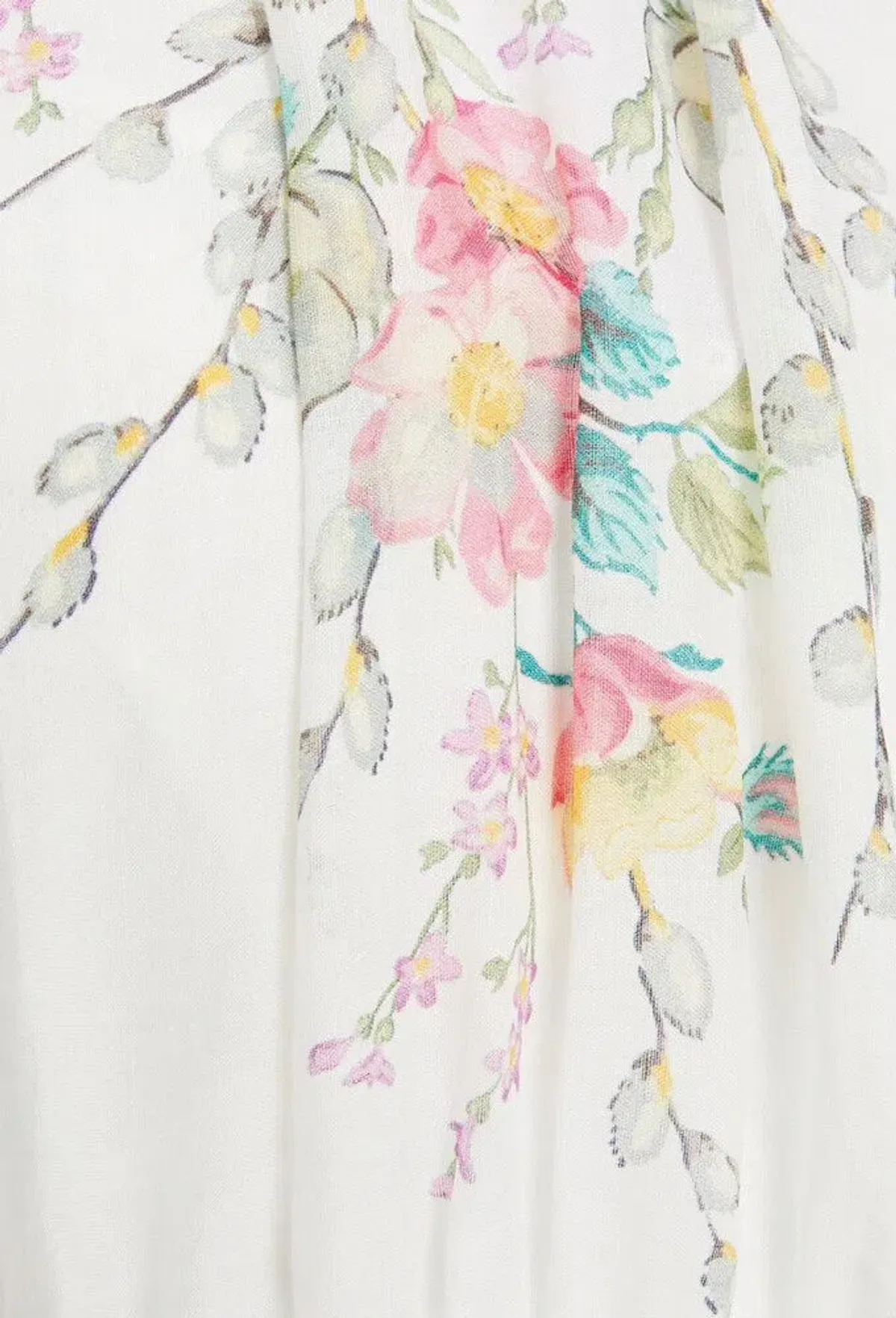 Zimmermann Zinnia Shirred Waist Long Dress Floral Size 2 / AU 12 - Image 2