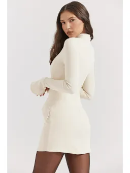 House Of CB Mahalia Vintage Mini Dress Cream Size L / AU 12 for rent on The Volte - image 4