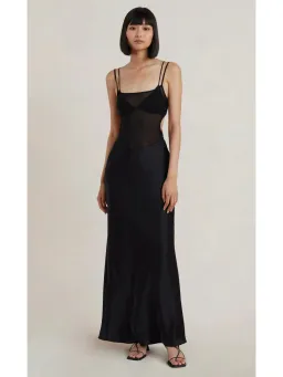 Bec & Bridge Lindsey Cut Out Maxi Dress in Black Size AU 6 for rent on The Volte - image 1