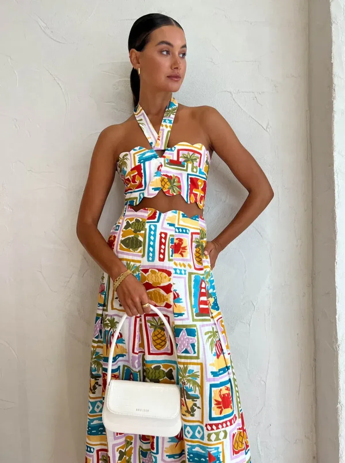 By Nicola Sea Change Top Size 10 and Maxi Skirt Size 8 Set In Summer Vacation - Image 4