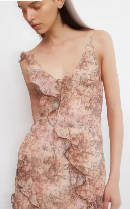 Bec & Bridge Courtney Frill Maxi Dress Versailles Floral Size 10 for rent on The Volte - image 4