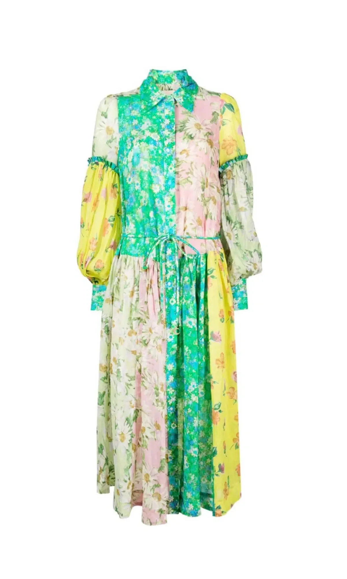 Alemais Kenzie Patchwork Shirtdress Multi Size 16 - Image 5
