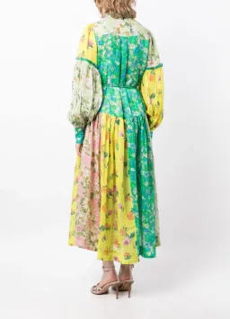 Alemais Kenzie Patchwork Shirtdress Multi Size 16 for rent on The Volte - image 3