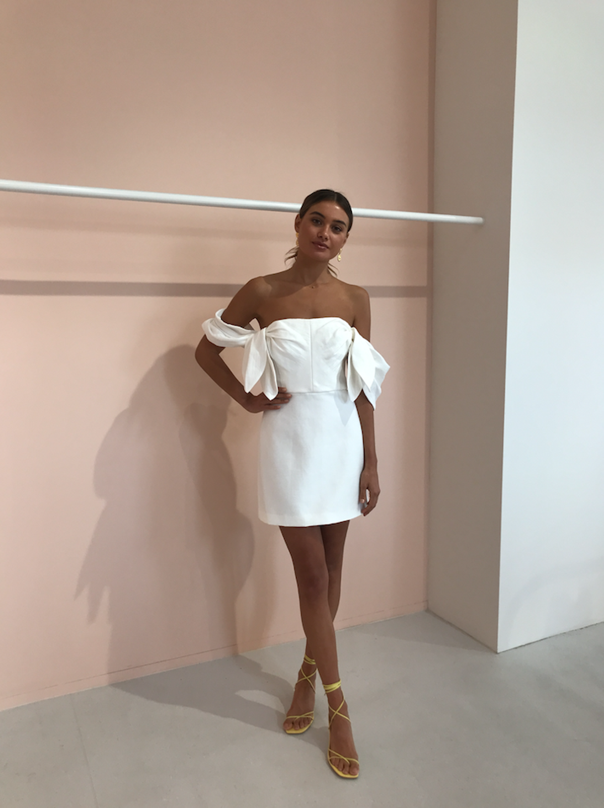 Acler Selkin Dress Ivory White Size 6 - Image 6