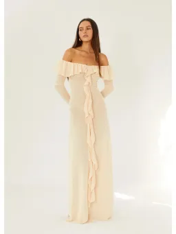 Arcina Ori Mila Dress In Beige Size S / AU 8 for rent on The Volte - image 2