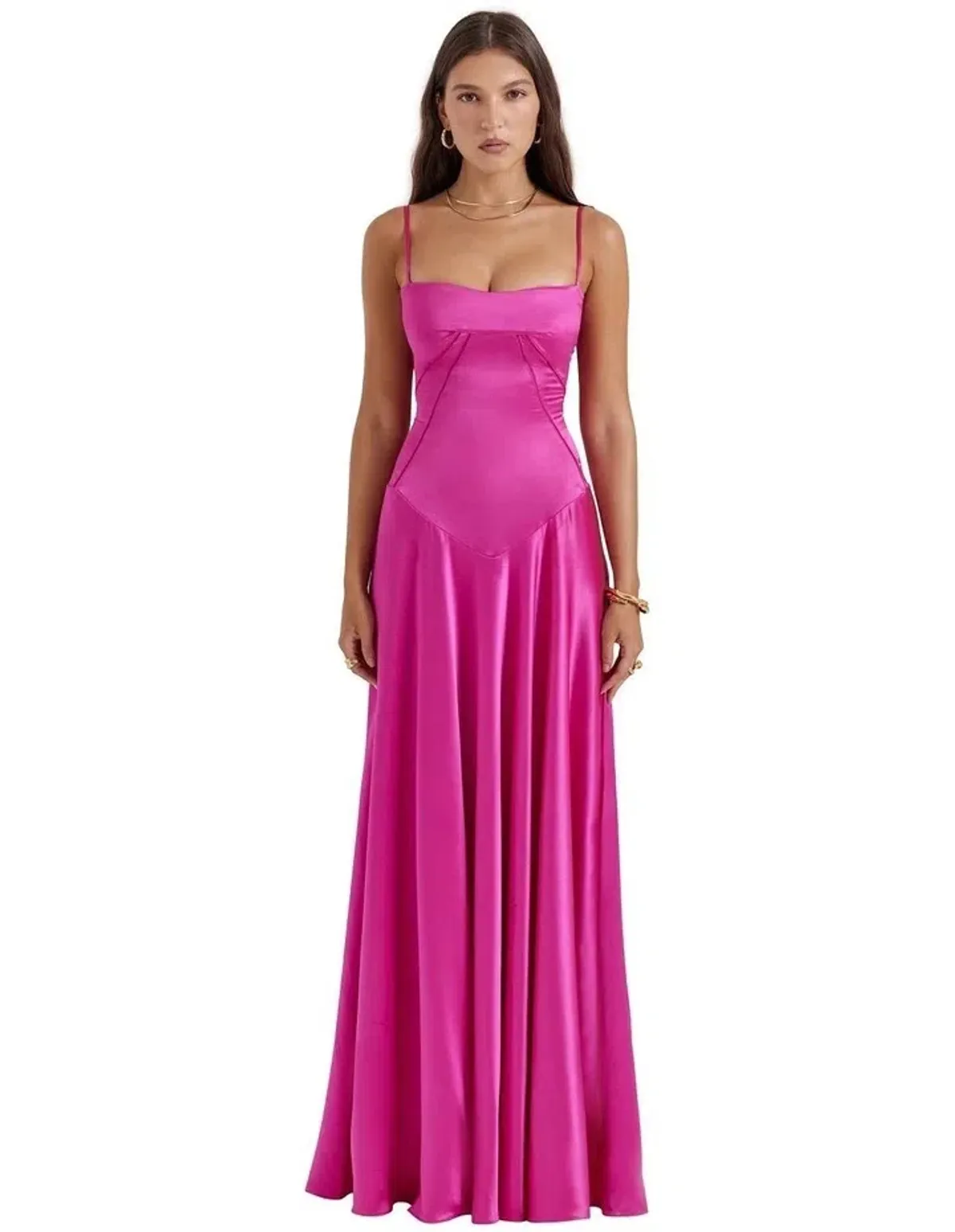 House of CB Anabella Gown Fuchsia Size L/Au 12  - Image 1