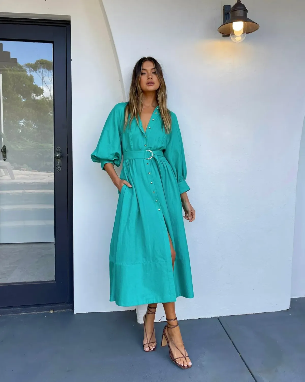 Sheike Piper Dress in Green Size 14 - Image 1
