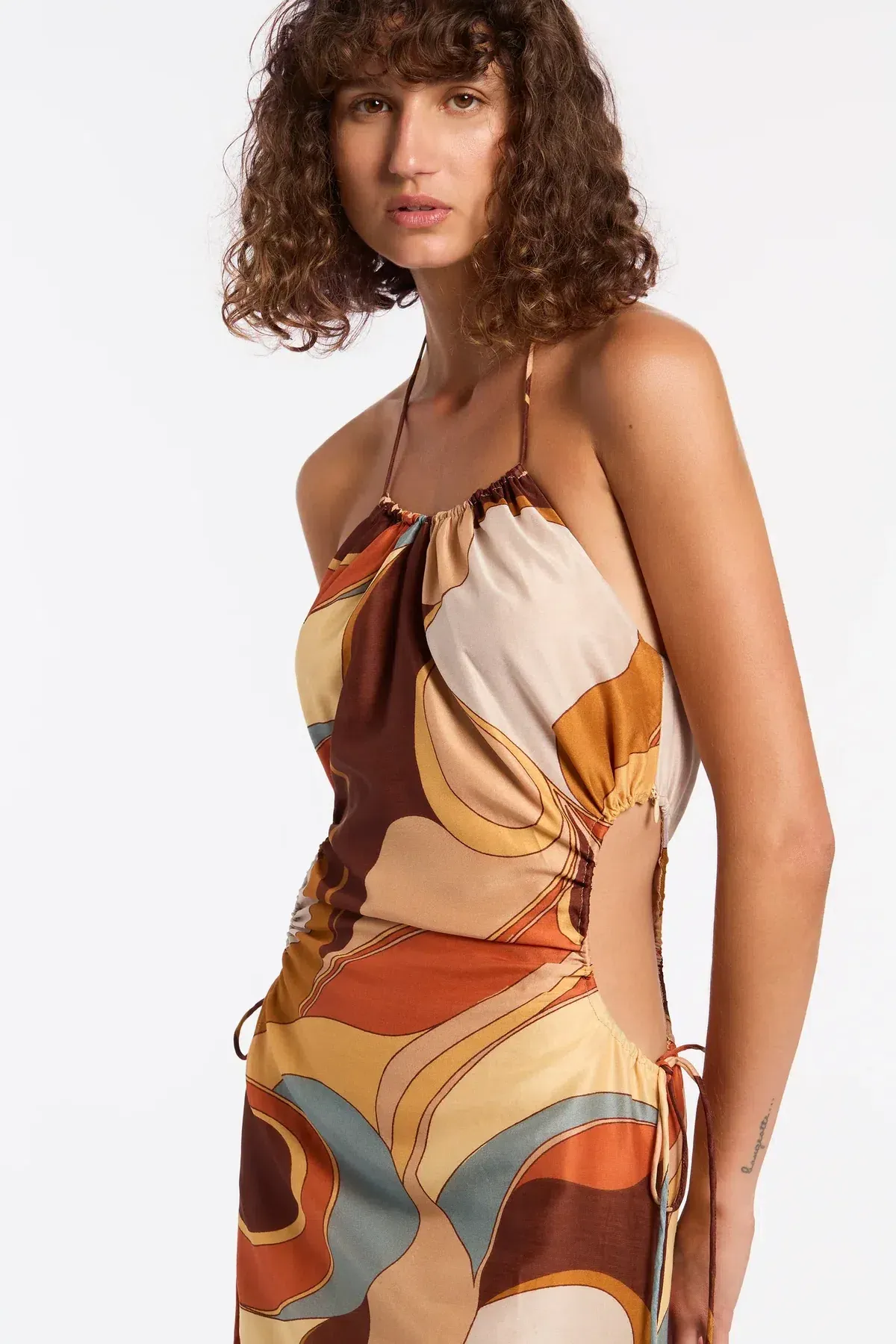 Sir The Label Vista Halter Dress Vista Print Size 6 - Image 1