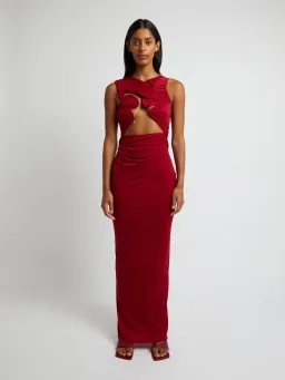 Christopher Esber Venus Tank Dress Cherry Size 10 for rent on The Volte - image 1