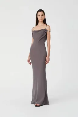 Misha Olivette Maxi Dress Grey for rent on The Volte - image 1