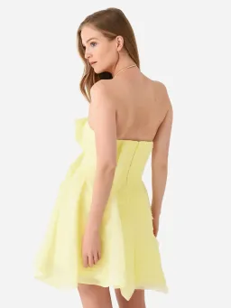 Aje Astrid Mini Dress Yellow Size 10 for rent on The Volte - image 4