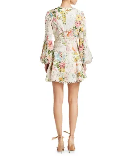 Zimmermann Heathers Flounce Mini Dress Floral Print Size 8 for rent on The Volte - image 3