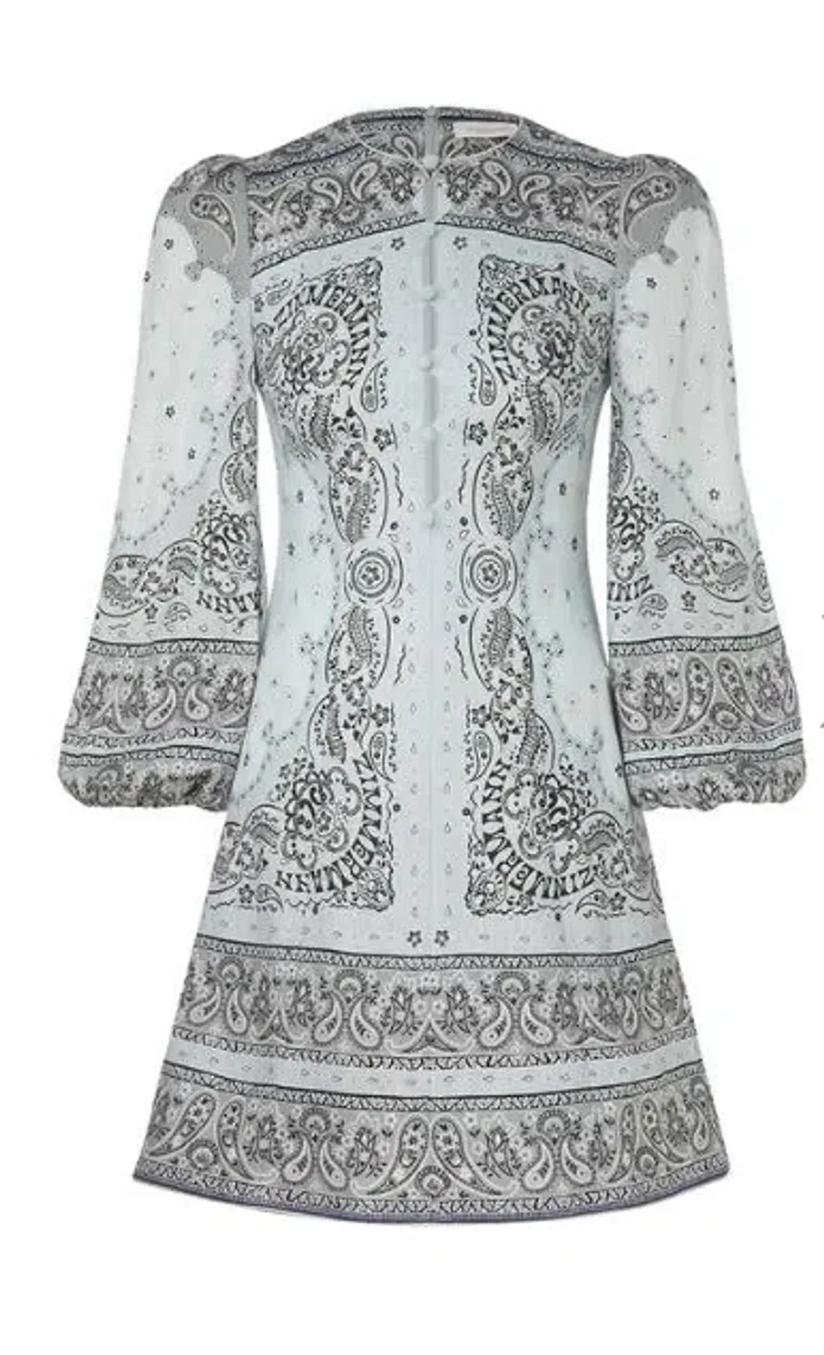 Zimmermann Matchmaker Keyhole Mini Dress Print Size 2 / AU 12 - Image 3