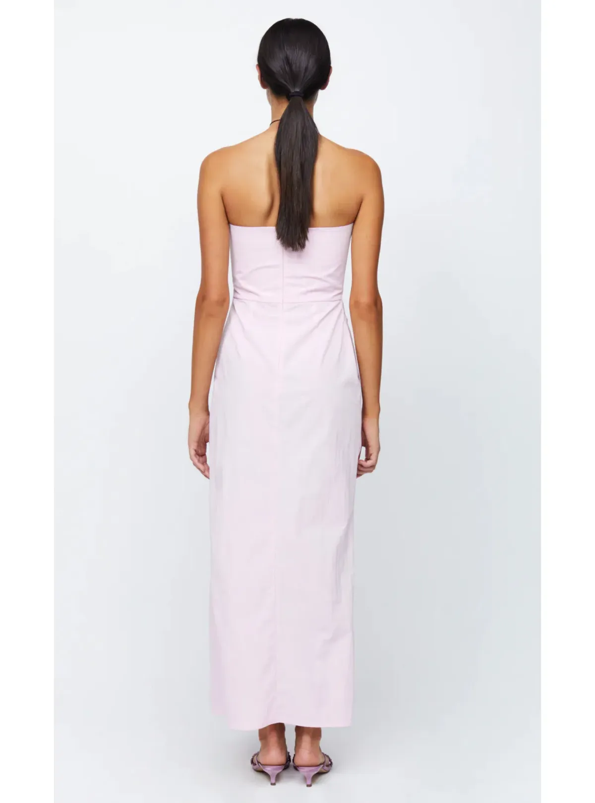 Bec & Bridge Adrianna Strapless Maxi Dress Quartz Pink Size AU 6 - Image 2